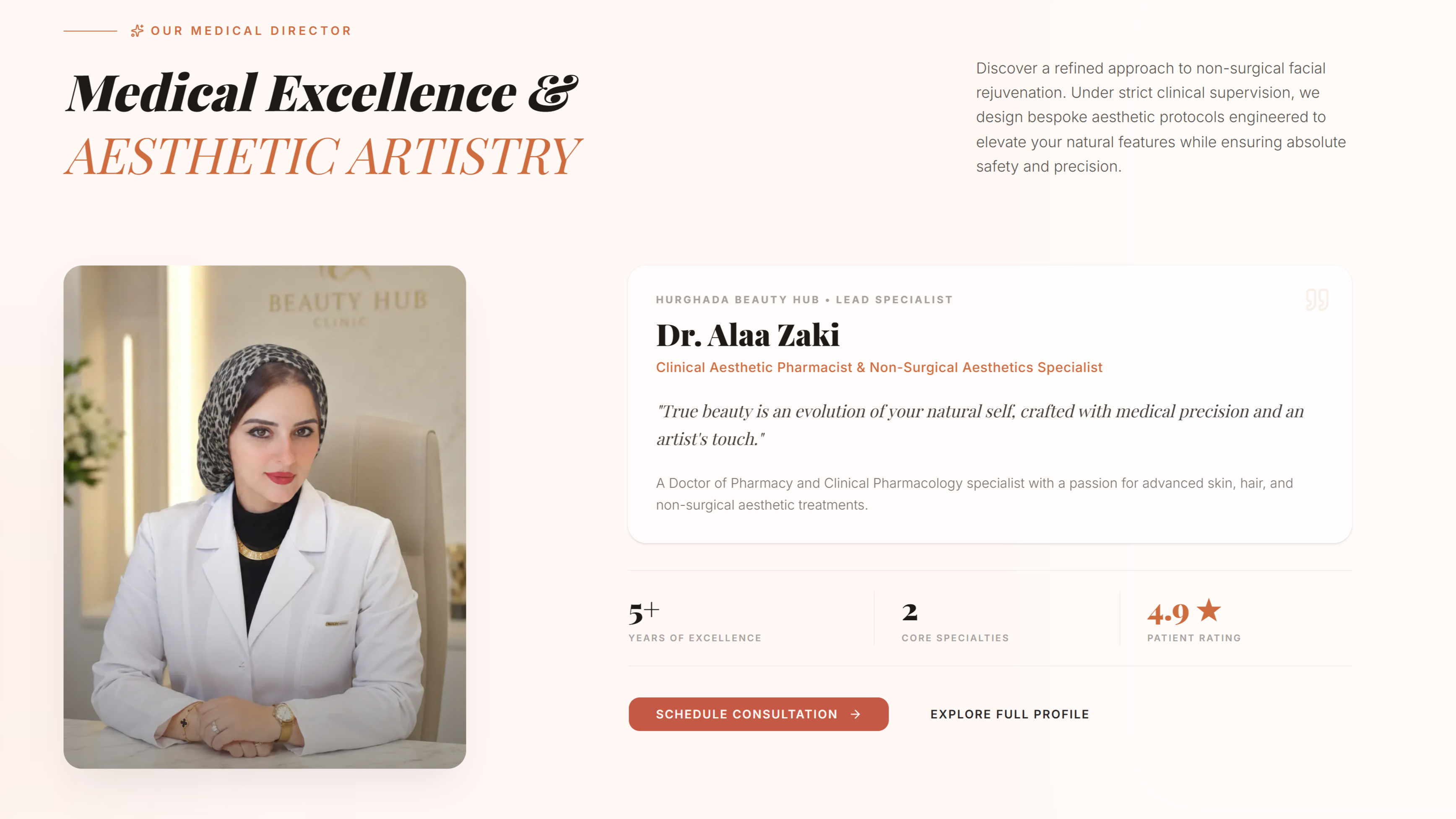 Hurghada Beauty Hub — Luxury Multilingual Aesthetic Clinic Platform screenshot 3