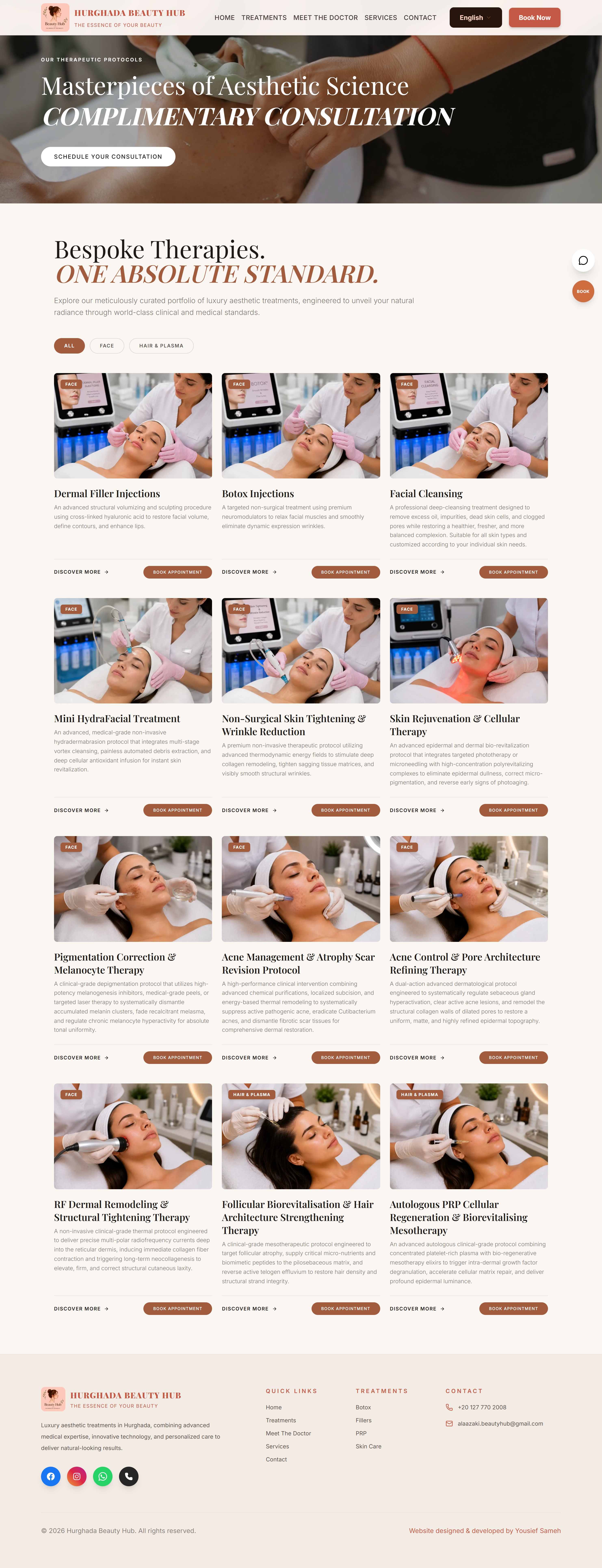Hurghada Beauty Hub — Luxury Multilingual Aesthetic Clinic Platform screenshot 9